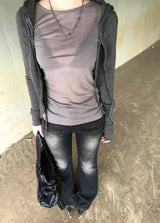BLACK BOOTCUT DENIM PT