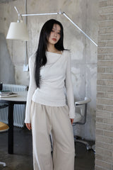 Carol Halter Off Shirring Tee