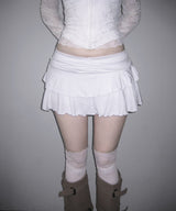ash ruffle mini sk (3colors)
