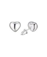 [925 silver] Deux.silver.137 / フルハートピアス (10mm)(シルバー)