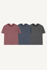 ストライプポケットショートスリーブTシャツ
