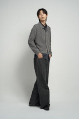 collar knit cardigan