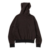 Untitled Starrynight Small Stripe Hood Zip Up Wine Black