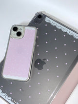 レースポルカドットiPadケース (for tablets 11” above)