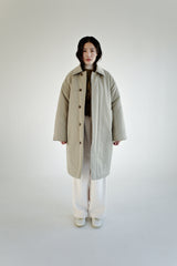 Oversized puffer coat, Khaki