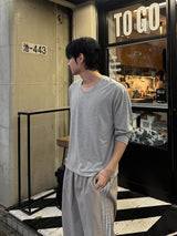 ローム ソフト Uネック ロングスリーブ Tシャツ