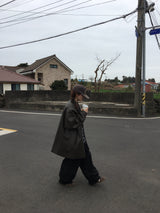 Radio Leather Half Jacket