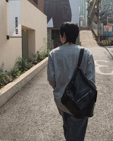 [1+1] コア ベーシック Uネック ロングスリーブ Tシャツ
