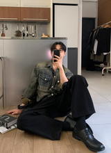 Our Western Overfit Two Pocket Denim Shirt