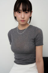 clear quartz necklace