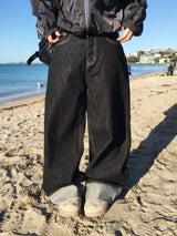 Bridge Roll-Up Raw Wide Pants (2c)