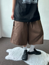 Jien Side Snap Cotton Bermuda Shorts 5color