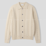 all-day cloth knit collar cardigan