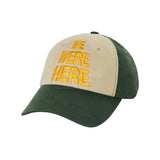 WE WERE HERE ツートーンボールキャップ GREEN