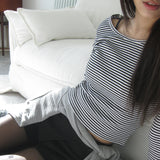 GEEK stripe long sleeve