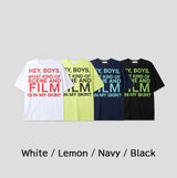 Film Lettering Oversized Short Sleeve T-shirt