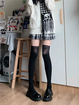 Lace High Knee Socks (3color)