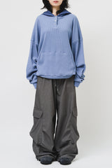 Past Waffled Hooded Top (4color)