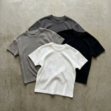 Textured Ribbed Short-Sleeve Top