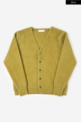 Berry mohair button up cardigan