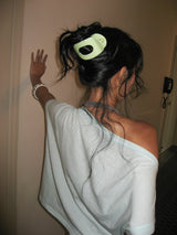 Jelly bean hair clip (Lime)