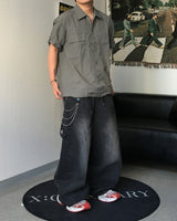 TC Patch Work Banding Denim Pants (3C)