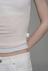 Doubles soft layered camisole top, Pink