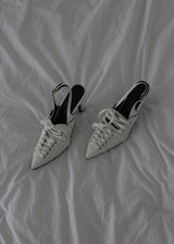 LACE-UP SLINGBACK HEEL