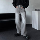 NOS107 グレーオーバーワイドデニムパンツ (XS ~ L)