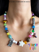 Mixed Bead Mushroom Necklace
