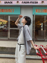 ホワイトビンテージダメージパンツ