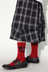 Geometric color block casual and comfortable multi-color animal print socks