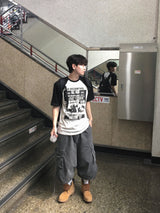 Decontrol オーバーサイズラグラン半袖Tシャツ