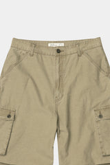 ヴィンテージ ミリタリー カプリ カーゴパンツ(Washed Beige)
