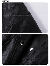 Custom Warm Fur Collar Leather Jacket