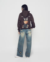 RABBIT BEAR DOLL LOGO HOODIE