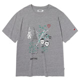 KIRSH X TOKYO CITY ARTWORK T-SHIRT - GRAY  