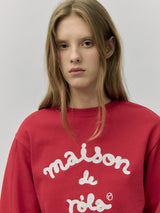 MAISON DE ROLA スウェットシャツ レッド