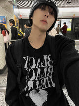 【limited price】 Black street knitwear 