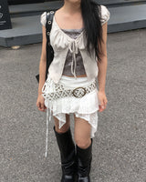 フォールドレザーブーツ