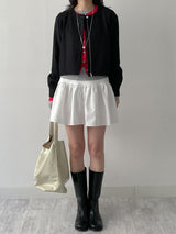 Tweed Zip-Up Blouson Jacket