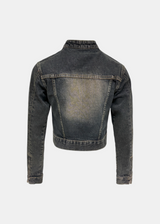 Hepto Washed Denim Zip-up Jacket