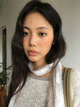 [SET]Sepia Lace T-shirt + Scarf (2color)