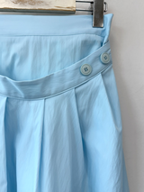 double waist pleats skirt