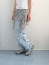 Natural Nylon Volume Pants