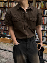 Frix snap western short-sleeved shirt