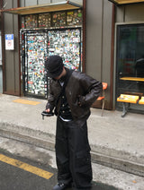 No.1604 ハイネックレザーJK