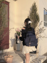 フリルリボンリュックサック_vintage navy