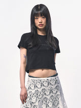 C Wear クロップTシャツ BLACK