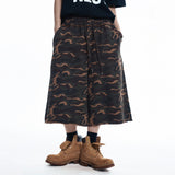 Camo 8-quarter Sweat Bermuda Pants - KHAKI